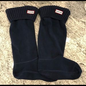 Navy Hunter boot socks for Original Tall boots